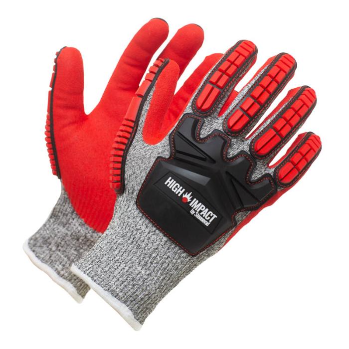 HUBERT®Essentials Pro Max Red Dyneema Serrated Cut Resistant Glove - Medium