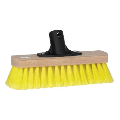 Vikan Soft Bristle Dish Scrub Brush, 2 x 10.5 inch, Yellow